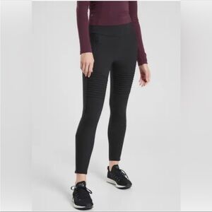 Athleta Black Moto Leggings
